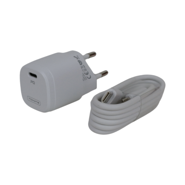 Kit Carregador GaN c/ Cabo Tipo C p/ Tipo C (TT2501CC)